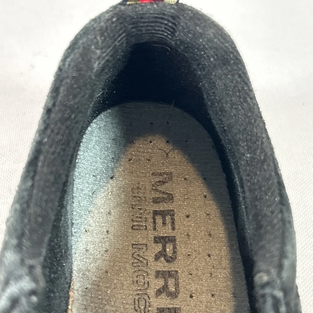 Merrell Youth Boys Jungle Moc Kids Size 4 Black Suede Slip On Shoes J60505